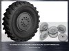 1/35 Wheel Set OI-25 (Omskshina) for Ural-4320 6x6 Truck