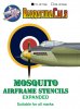 1/72 Mosquito Airframe Stencils - Expanded