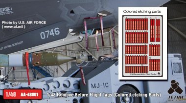 1/48 Remove Before Flight Tags (Colored Etching Parts)