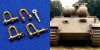 1/35 Shackles for Military Vehicles (H8.2 x D4.4mm, 4 pcs)