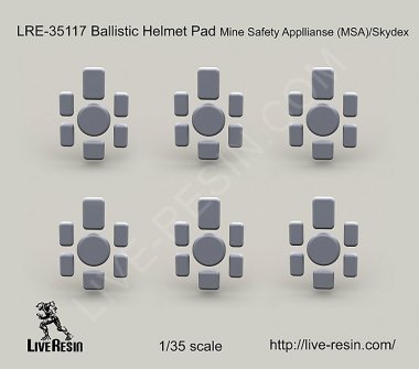 1/35 Ballistic Helmet Pad Mine Safety Appllianse (MSA)/Skydex