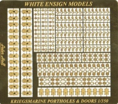 1/350 WWII German Portholes & Doors