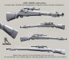 1/35 M1C Garand Sniper Rifle with M82 Scope