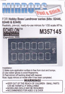 1/35 Land Rover Series Mirrors for Hobby Boss