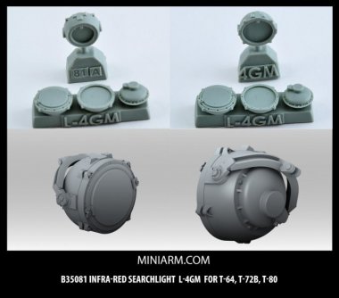 1/35 Infra-Red Searchlight L-4GM for T-64, T-72B, T-80