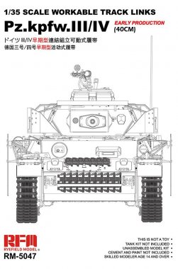 1/35 Workable Tracks for Pz.Kpfw.III/IV Early Production (40cm)