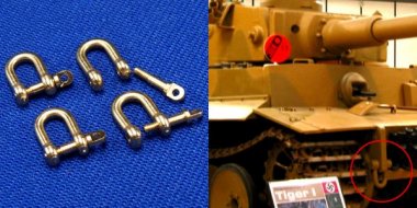 1/35 Shackles for Military Vehicles (H8 x D5mm, 4 pcs)