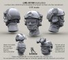 1/35 Ops Core Helmet with Headsets Rail Adaptor