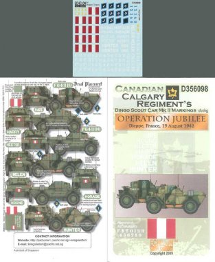 1/35 Canadian Calgary Regiment Dingo Scout Car Mk.II at Dieppe