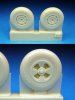 1/48 Hawker Tempest Main Wheels - Smooth Tread