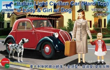 1/35 Light Civilian Car (Hard Top) w/Lady & Dog