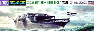 1/700 Japanese Aircraft Carrier Akagi "Three Flight Deck"