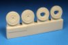 1/48 Bf109G Wheels - Plain Hub, Smooth Tire