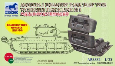 1/35 Matilda Mk.II Flat Type Workable Track Link Set