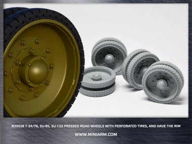 1/35 T-34/76, SU-85, SU-122 Pressed Road Wheels