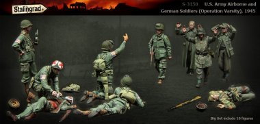 1/35 US and German Soldiers (Big Set, 10 Figures)