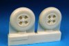 1/48 British 4-Slot 32" Main Wheels - Block Tread