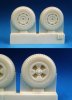 1/48 British 4-Slot 32" Main Wheels - Block Tread