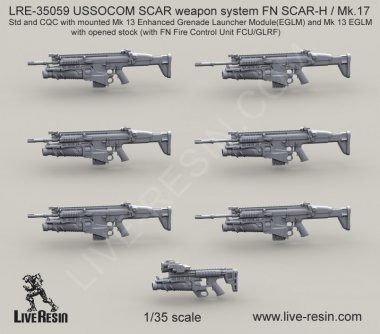 1/35 USSOCOM SCAR Weapon System FN SCAR-H / Mk.17 #3