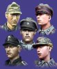 1/35 WWII German WSS Panzer Crew Heads Set #2