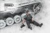 1/35 WWII German Panzer Crewman and Cat 1941