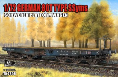 1/72 German 80t Type SSyms Schwerer Plattformwagen