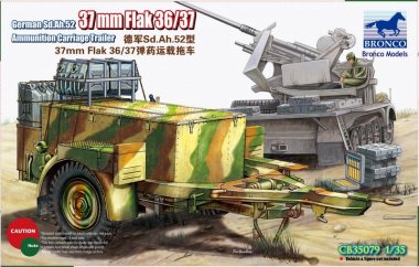 1/35 German Sd.Ah.52 37mm Flak Ammunition Carriage Trailer