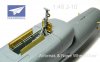 1/48 J-10 Airbreak & Nose Wheel Door Etching Parts for Trumpeter