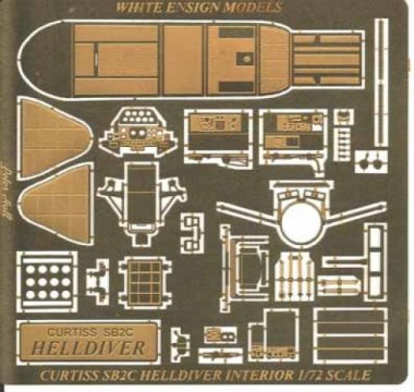 1/72 SB2C Helldiver Interior Detail Up for Revell/Matchbox