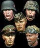 1/35 WWII German WSS Heads Set #4