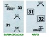 1/48 BAC Lightning F1/F2/F3 Stencils