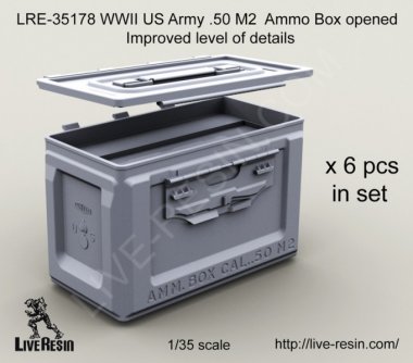 135 WWII US Army Cal.50 M2 Ammunition Ammo Box Opened