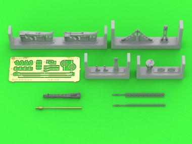 1/35 German MG42 7.92mm Brass, Resin & PE Parts (1 pcs)