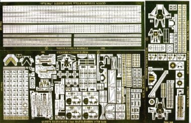 1/700 WWII Queen Elizabeth Class Battleship Detail Up Parts