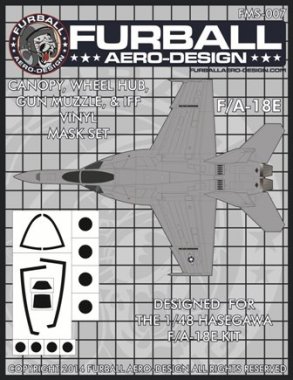 1/48 F/A-18E Super Hornet Vinyl Mask Set for Hasegawa