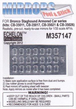 1/35 Staghound Armored Car Series Mirrors for Bronco