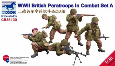 1/35 WWII British Paratroops in Combat Set.A
