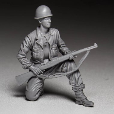 1/35 WWII US Soldier with M1 Grand