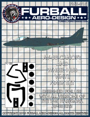 1/48 AV-8B Harrier II Vinyl Mask Set for Hasegawa