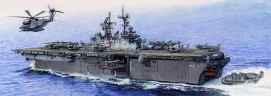 1/350 USS Iwo Jima LHD-7, Wasp Class Amphibious Assault Ship