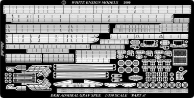 1/350 German Graf Spee Detail Up Parts for Academy/Trumpeter