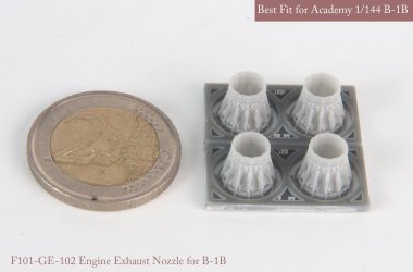 1/144 B-1B Exhaust Nozzle Set (Closed) for Academy