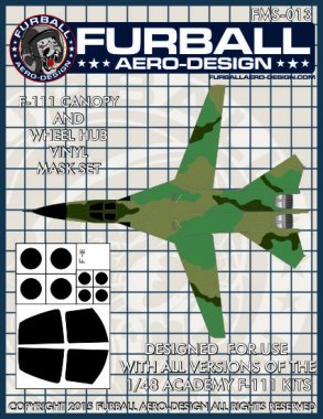 1/48 F-111 Aardvark Vinyl Mask Set for Academy