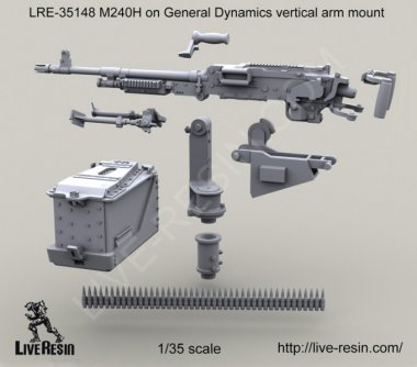 1/35 M240H on General Dynamics Vertical Arm Mount