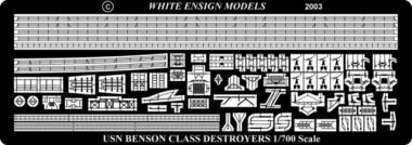 1/700 Benson/Gleaves Class Destroyer Detail Up Parts for Skywave