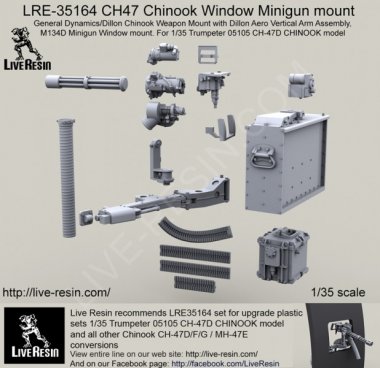 1/35 CH-47 Chinook Window M134D Minigun Mount