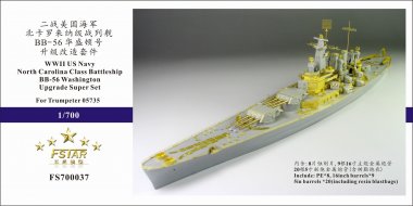 1/700 USS Washington BB-56 Upgrade Super Set for Trumpeter