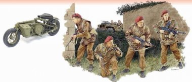 1/35 British 2nd SAS Regiment w/ Bike and Container, France 1944