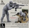 1/35 USMC Soldier #3 with Realistic M40 Gasmask