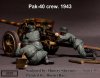 1/35 German Pak 40 AT Gun Crew 1943